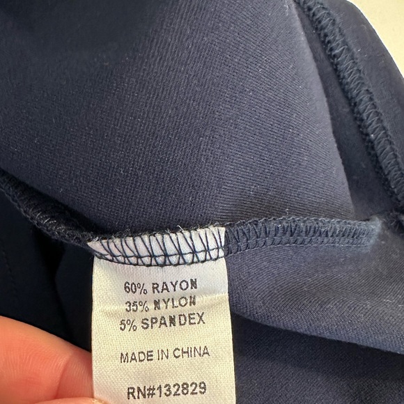 New SUPERDOWN Rockie One Shoulder Dress Navy Blue Ponte Knit Revolve Stretch - Picture 11 of 14